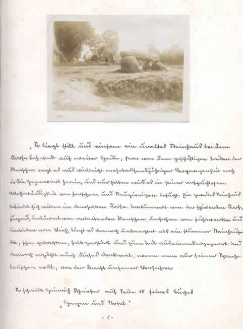 Erste Seite der Chronik